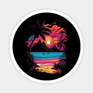 Summer Beach Lover Magnet